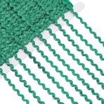 GORGECRAFT 45 Yards 5 mm Metalik Zikzak Bant Yeşil Dalgalı Bükme Bandı Işıltılı Rick Rack Dalgalı Saçak Bandı Zikzak Dantel Süslemesi Örgü Süsleme Kemer Bantları St. Patrick'S Day Dikiş El İşi için
