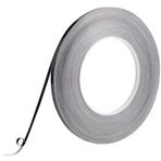 GORGECRAFT Metalize Polyester Film Bant 50 m x 5 mm Parlak Siyah Dekor Bant Ayna Bordür Karosu Kalafat Şerit Peel ve Stick Kendinden Yapışkanlı Duvar Kalıp Trim DIY Duvar Grafik Sanat Beyaz Tahta