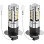 Gorgeous 2 Adet H3 Süper Parlak LED Sis Sürüş Drl Ampuller 6000K Beyaz (Yurt Dışından) - 1 Adet