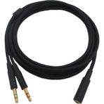 Gorgeous 3,5 mm. Evrensel 2'si 1 Arada Oyun Kulaklığı Ses - Hyperx Cloud Iı/alpha-/cloud Flight/core Kulaklık İçin Uzatma Kablosu (Yurt Dışından) - Siyah