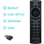Gorgeous G20S Pro Bt5.0 2.4g Kablosuz Akıllı Sesli Air Mouse (Yurt Dışından) - Siyah