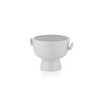 Gorgi El Desenli Dekoratif Beyaz Kase 26.5X21.5X18.3 Cm 1Jb-2025W
