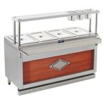 Görkem Yemeklik 1/1 4 Sıcak Self Servis Tezgahı Doğalgazlı 150X65x85/125 909
