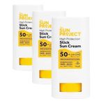 Görkito The Sun Project Yüksek Korumalı Yeni Nesil Filtreli Suya Dayanıklı Stick Güneş Kremi 50+ SPF 20 g (3 paketi)