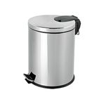 GörSeç 16 Litre Paslanmaz Çelik Pedallı Çöp Kovası Lüks Mutfak, Ofis ve Bahçe Tipi Metal Kova 44 * 24 cm