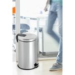 GörSeç 30 Litre Çöp Kovası Paslanmaz Pedallı Çöp Kutusu Ayaklı 30 Lt Ofis Lüks Mutfak Bahçe Kovası 45*33 cm
