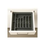 GörSeç 55x49 Cm Çekmece Içi Kaşıklık 55 Cm Kaşıklık Gri Mutfak Organizer Düzenleyici (48*40 A KESİLEBİLİR)