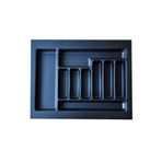 GörSeç 62x49 Çekmece Içi Siyah Kaşıklık Kepçelik Mutfak Çekmece Düzenleyici Organizer (55*40 A KESİLEBİLİR)