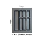 GörSeç Dolap Içi Düzenleyici Çekmece organizer 37x49 Cm Kaşıklık Kepçelik (33X40 CM E KADAR KESİLEBİLİR)