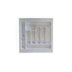 GörSeç Dolap Içi Düzenleyici Çekmece organizer 47x49 Cm Beyaz Kaşıklık Kepçelik (42X40 CM E KADAR KESİLEBİL