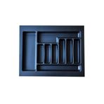 GörSeç Dolap Içi Düzenleyici Çekmece organizer 62x49 Cm Siyah Kaşıklık Kepçelik (55X40 CM E KADAR KESİLEBİL