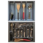 GörSeç Dolap Içi Düzenleyici Çekmece organizer set 55*49 Cm kaşıklık kepçelik (48X40 CM E KESİLEBİLİR
