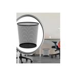 GörSeç Ofis Tipi Çöp Kovası Büro Çöp Kutusu File Delikli Metal Hafif 12 Litre Çöp Kovası lüks