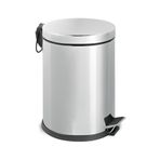 GörSeç Paslanmaz Çelik Pedallı 12 Litre Çöp Kovası 12 Lt Ev Ofis Banyo Mutfak