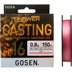 Gosen X16 Casting Answer 0.8PE-0.148mm 16 Örgü Spin İpi 150mt Pink