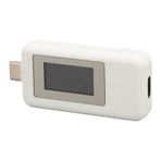 Goshyda Dijital LCD Ekran USB Gerilim Akım Test Cihazı, Doğru Ölçüm 4‑30V 0‑5.1A Çok Fonksiyonlu Özelliklere Sahip Telefon Tablet Dizüstü Bilgisayar Için USB Test Cihazı (WHITE)