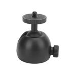 Goshyda Mini Tripod Bilyeli Başlık, 360 Derece Döndürülebilir Alüminyum Alaşım Tripod Sabitleyici Top Kafa Adaptörü, 1/4 inç Vida Deliği Arayüzü, Doldurma Işığı, Mikrofon, Uzatma Çubuğu için