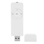 Goshyda MP3 çalar, 64 G hafıza kartı, maksimum 180 mAh pil, kayıpsız, şifre çözülmüş ses, yolda olan öğrenciler için mini cep müzik çalar (beyaz)