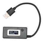 Goshyda USB Multimetre LCD Ekran, HD Dijital USB Gerilim Akım Test Cihazı, Doğru Ölçüm, Cep Telefonları Tabletler Dizüstü Bilgisayarlar Için