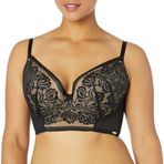 Gossard Kadın Encore Dolgulu Longline Sütyen, Siyah (Siyah/Çıplak), 85E