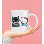 Gossip Team Hello Kittty & Batman Beyaz Kupa Bardak