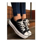 GOSSİP TEAM Keten Platform Spor Ayakkabı