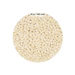 GOSSIPFRNDS RT-RYL-B-0012-60 Beyaz Renk 4 Mm Yaklaşık 660 Adet / 60 Gram Cam Boncuk Oya Yazma Bileklik Ve Kolye