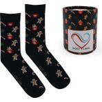 GOST LİRİA Cookie Socks – Desenli Unisex Soket Çorap - 36 - 40 - Siyah