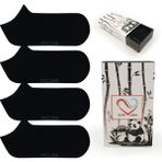 GOST LİRİA - Erkek Bambu Siyah Patik Çorap 4 lü Paket - 40 - 44