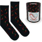 GOST LİRİA Pepper Socks – Desenli Unisex Soket Çorap - 36 - 40 - Siyah