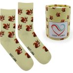 GOST LİRİA Squirrel Socks – Desenli Unisex Soket Çorap - 36 - 40 - Sarı