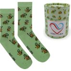 GOST LİRİA Tortoise Socks – Desenli Unisex Soket Çorap - 36 - 40 - Yeşil