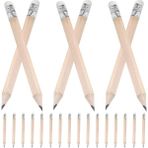 Gösterildiği Gibi 50 Adet Çocuklar Kısa Küçük Günlük Yazma Kalemler 10X0.72CM Öğrenci Ihlamur Ağacı Olmayan Bileme Yürüyor (Yurt Dışından) - Renkli - Standard Pencils