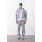 Gothamvibes Erkek Baggy Chill Gri Eşofman Altı - S - M