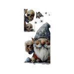 Gotik Cüce ve Kafatası Duvar Sticker Seti - Renkli