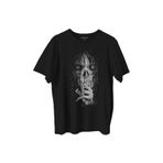 Gotik Hayalet Dark Halloween Gothic Baskılı Tişört Unisex T-shirt Siyah