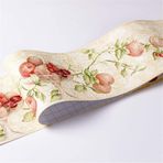GouieRylin Duvar Kağıdı Bordür Soyma ve Yapıştır Duvar Bordürü Çıkartması Ev Tavan Dekoratif Bordür Banyo Oturma Odası Mutfak için Sarı Meyve 10,6 cm X 500 cm