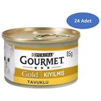Gourmet 85 gr 24'lü Set Kıyılmış Tavuklu Konserve Kedi Maması