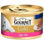 Gourmet 85 gr 6 Adet Gold Kıyılmış Sığır Etli Kedi Konservesi