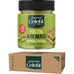 Gourmet Çelebi Antep Fıstık Kreması 200 Gr x12 -%35 Gerçek Antep Fıstığı Kreması Kahvaltılık Sürülebilir 12'li Koli