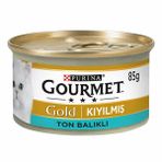 Gourmet Gold 12 x 85 gr Kıyılmış Ton Balıklı Ezme Kedi Yaş Maması