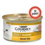Gourmet Gold 12x85 gr Kıyılmış Hindili Kedi Konservesi