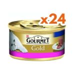 Gourmet Gold 24x85 gr Sığır Etli Konserve Kedi Maması