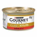 Gourmet Gold 85 gr 12 Adet Kıyılmış Sığır Etli Yetişkin Kedi Konservesi