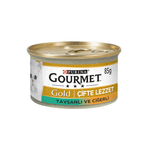 Gourmet Gold 85 gr Çifte Lezzet Ciğer Tavşan Kedi Konservesi
