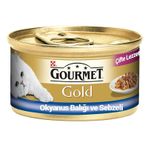 Gourmet Gold 85 gr Çifte Lezzet Okyanus Balıklı ve Sebzeli Kedi Konservesi