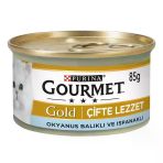 Gourmet Gold 85 gr Ispanak Soslu Okyanus Balıklı Kedi Konservesi