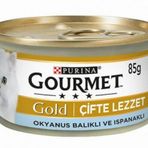 Gourmet Gold 85 gr Ispanaklı ve Balıklı Kedi Konservesi