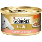 Gourmet Gold Alabalıklı ve Sebzeli 12x85 gr Kedi Konserve Maması