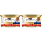 Gourmet Gold Kıyılmış Sığır Etli Yaş Kedi Maması, Yetişkin, 85 g 2li paket